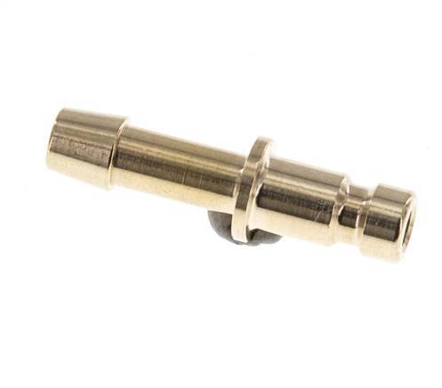 Brass DN 2.7 (Micro) Air Coupling Plug 4 mm Hose Pillar [10 Pieces]