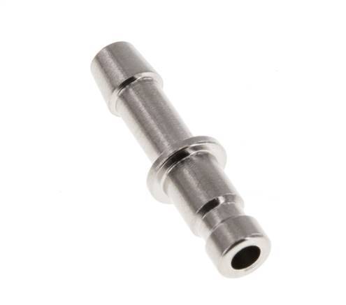Nickel-plated Brass DN 2.7 (Micro) Air Coupling Plug 4 mm Hose Pillar [10 Pieces]