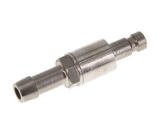Nickel-plated Brass DN 2.7 (Micro) Air Coupling Plug 5 mm Hose Pillar Double Shut-Off FKM