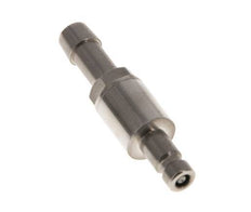 Nickel-plated Brass DN 2.7 (Micro) Air Coupling Plug 5 mm Hose Pillar Double Shut-Off FKM