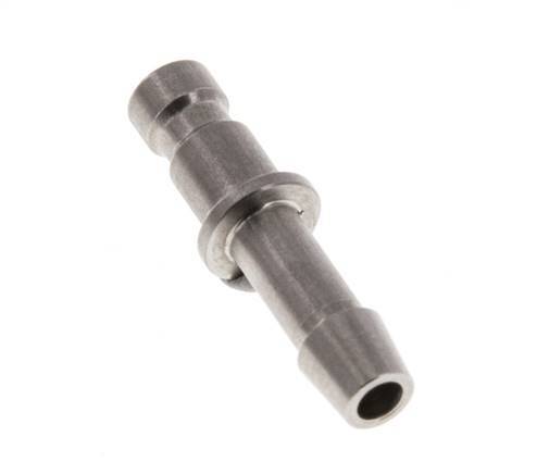 Stainless steel DN 2.7 (Micro) Air Coupling Plug 4 mm Hose Pillar
