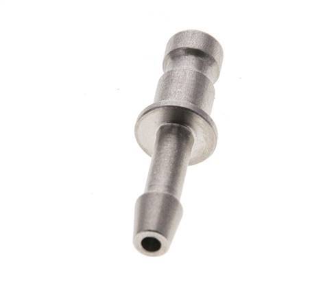 Stainless steel DN 2.7 (Micro) Air Coupling Plug 3 mm Hose Pillar