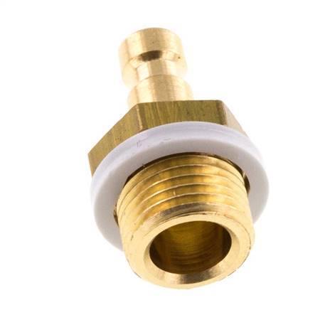 Brass DN 2.7 (Micro) Air Coupling Plug G 1/8 inch Male [5 Pieces]