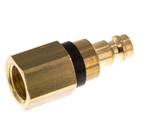 Brass DN 5 Black Air Coupling Plug G 1/4 inch Female