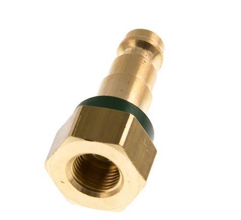Brass DN 5 Green-Coded Air Coupling Plug G 1/8 inch Female