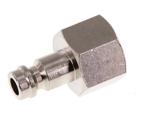 Nickel-plated Brass DN 5 Air Coupling Plug G 1/4 inch Female [5 Pieces]