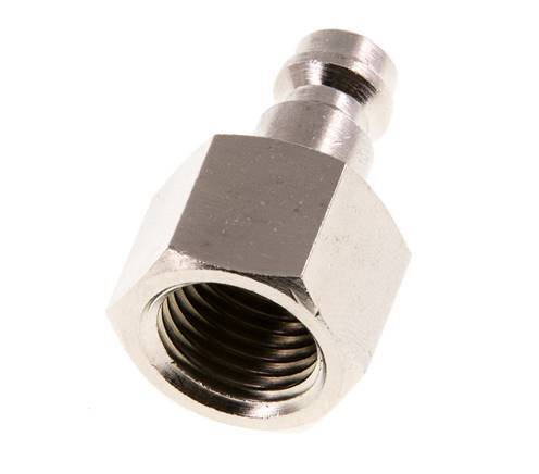 Nickel-plated Brass DN 5 Air Coupling Plug G 1/4 inch Female [5 Pieces]