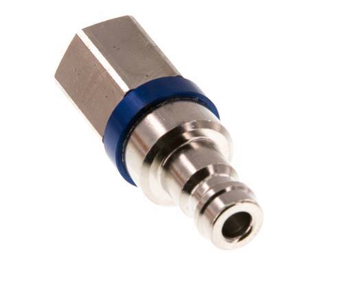 Nickel-plated Brass DN 5 Blue Air Coupling Plug G 1/8 inch Female