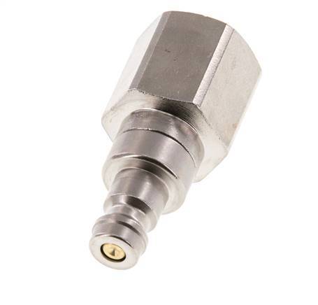 Nickel-plated Brass DN 5 Air Coupling Plug G 3/8 inch Female Double Shut-Off