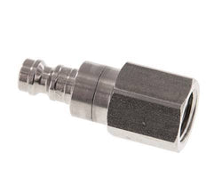 Stainless steel DN 5 Air Coupling Plug G 1/4 inch Female Double Shut-Off