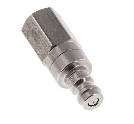 Stainless steel DN 5 Air Coupling Plug G 1/8 inch Female Double Shut-Off