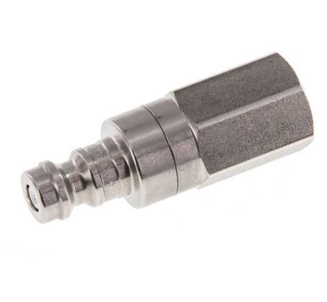 Stainless steel DN 5 Air Coupling Plug G 1/8 inch Female Double Shut-Off