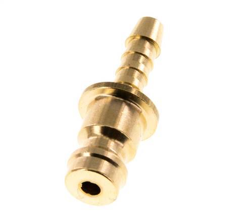 Brass DN 5 Air Coupling Plug 4 mm Hose Pillar [10 Pieces]