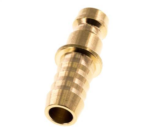 Brass DN 5 Air Coupling Plug 8 mm Hose Pillar [5 Pieces]