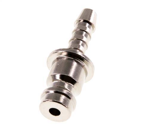Nickel-plated Brass DN 5 Air Coupling Plug 4 mm Hose Pillar [5 Pieces]