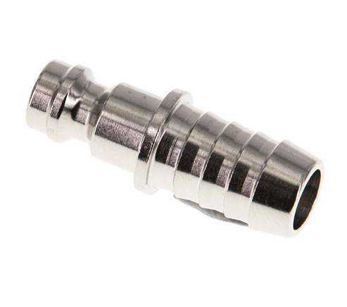 Nickel-plated Brass DN 5 Air Coupling Plug 9 mm Hose Pillar [5 Pieces]