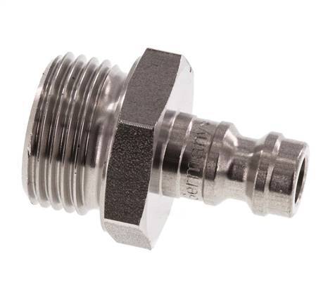 Stainless steel DN 5 Air Coupling Plug G 3/8 inch Male