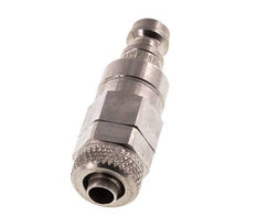 Stainless Steel 316L DN 5 Air Coupling Plug 6x8 mm Union Nut Double Shut-Off