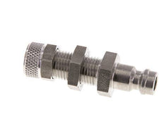 Stainless steel DN 5 Air Coupling Plug 4x6 mm Union Nut Bulkhead