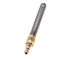 Brass DN 5 Air Coupling Plug 6x8 mm Union Nut Bend-Protect