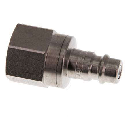 Stainless steel DN 7.2 (Euro) Air Coupling Plug G 3/8 inch Female Double Shut-Off