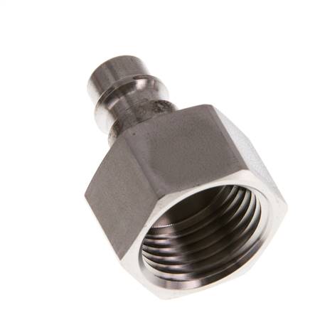 Stainless Steel 316L DN 7.2 (Euro) Air Coupling Plug G 1/2 inch Female