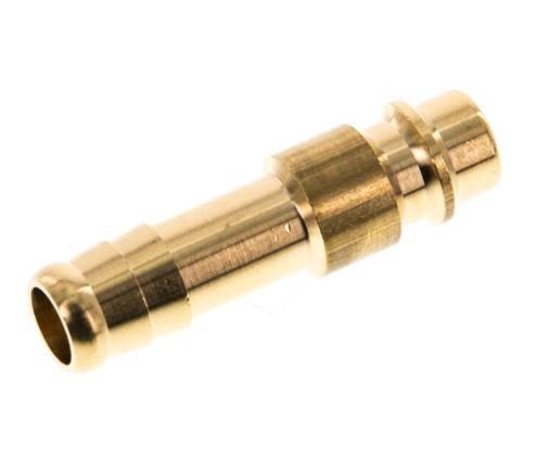 Brass DN 7.2 (Euro) Air Coupling Plug 10 mm Hose Pillar [5 Pieces]
