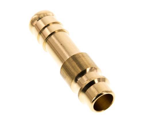 Brass DN 7.2 (Euro) Air Coupling Plug 10 mm Hose Pillar [5 Pieces]