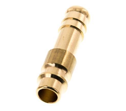 Brass DN 7.2 (Euro) Air Coupling Plug 10 mm Hose Pillar [5 Pieces]