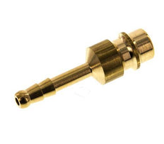 Brass DN 7.2 (Euro) Air Coupling Plug 4 mm Hose Pillar [5 Pieces]