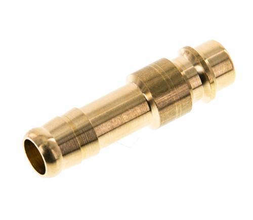 Brass DN 7.2 (Euro) Air Coupling Plug 9 mm Hose Pillar [5 Pieces]