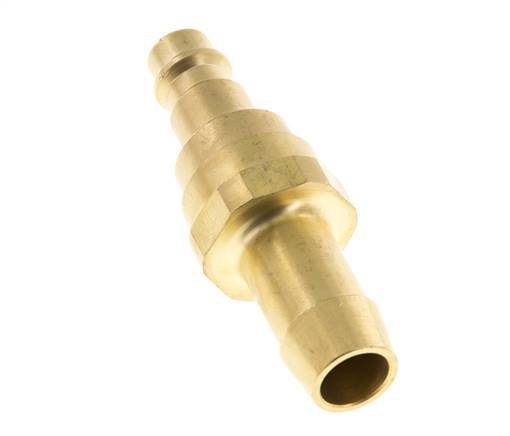 Brass DN 7.2 (Euro) Air Coupling Plug 13 mm Hose Pillar with Check Valve