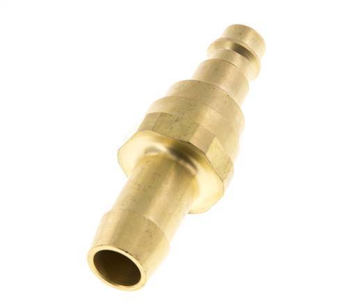 Brass DN 7.2 (Euro) Air Coupling Plug 13 mm Hose Pillar with Check Valve