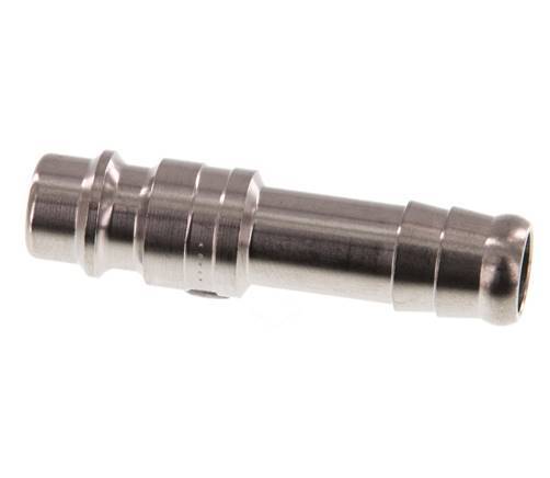 Stainless steel DN 7.2 (Euro) Air Coupling Plug 10 mm Hose Pillar