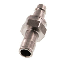Stainless steel DN 7.2 (Euro) Air Coupling Plug 13 mm Hose Pillar Double Shut-Off