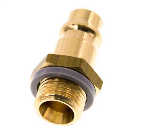 Brass DN 7.2 (Euro) Air Coupling Plug G 1/4 inch Male [5 Pieces]