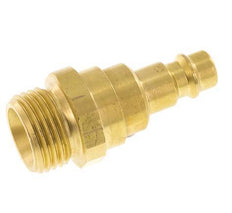 Brass DN 7.2 (Euro) Air Coupling Plug G 1/2 inch Male with Check Valve