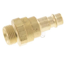 Brass DN 7.2 (Euro) Air Coupling Plug G 3/8 inch Male with Check Valve
