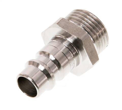 Stainless Steel 316L DN 7.2 (Euro) Air Coupling Plug G 3/8 inch Male