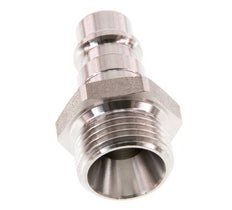 Stainless Steel 316L DN 7.2 (Euro) Air Coupling Plug G 3/8 inch Male