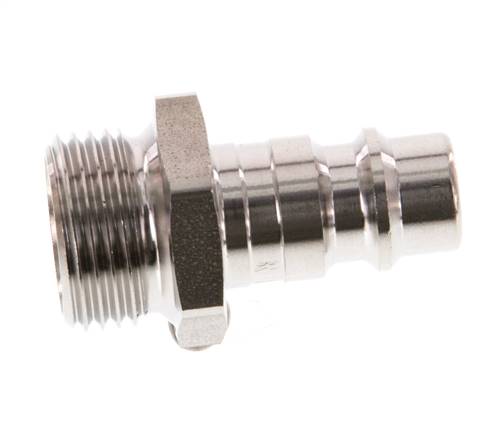 Stainless Steel 316L DN 7.2 (Euro) Air Coupling Plug G 3/8 inch Male