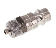 Stainless steel DN 7.2 (Euro) Air Coupling Plug 4x6 mm Union Nut