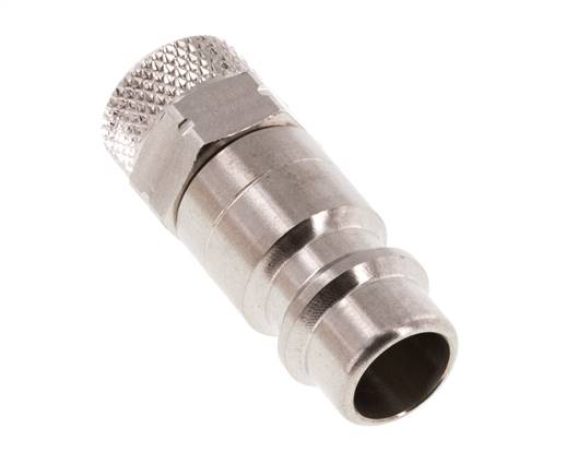 Stainless Steel 316L DN 7.2 (Euro) Air Coupling Plug 4x6 mm Union Nut