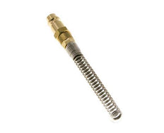 Brass DN 7.2 (Euro) Air Coupling Plug 4x6 mm Union Nut Bend-Protect