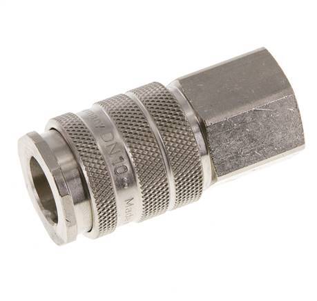 Nickel-plated Brass DN 10 Air Coupling Socket G 3/8 inch Female