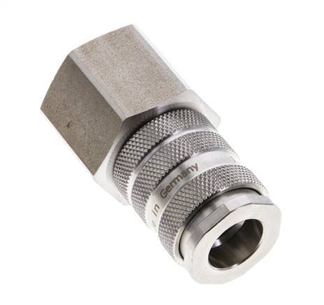 Stainless Steel 316L DN 10 Air Coupling Socket G 3/4 inch Female