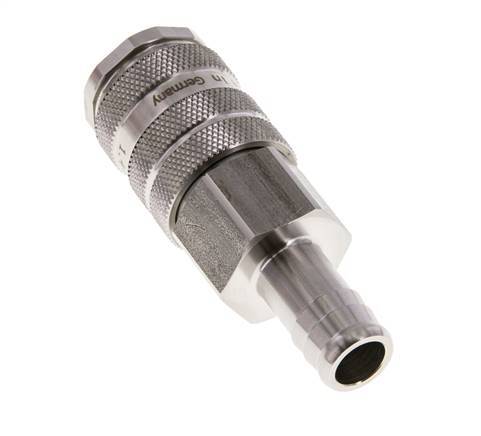 Stainless Steel 316L DN 10 Air Coupling Socket 13 mm Hose Pillar