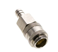 Nickel-plated Brass DN 19 Air Coupling Socket 19 mm Hose Pillar Double Shut-Off