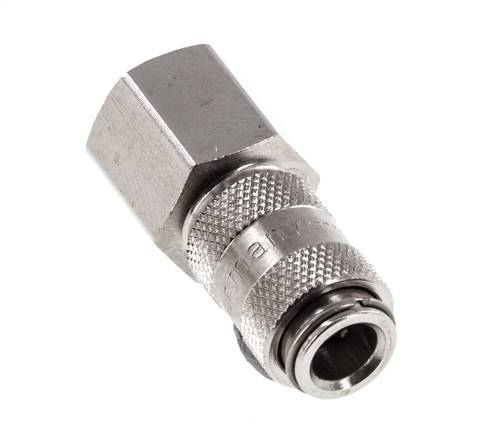 Nickel-plated Brass DN 2.7 (Micro) Air Coupling Socket G 1/8 inch Female