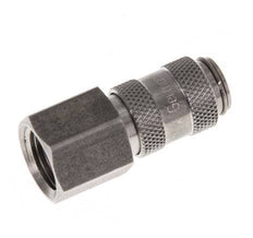 Stainless steel DN 2.7 (Micro) Air Coupling Socket G 1/8 inch Female